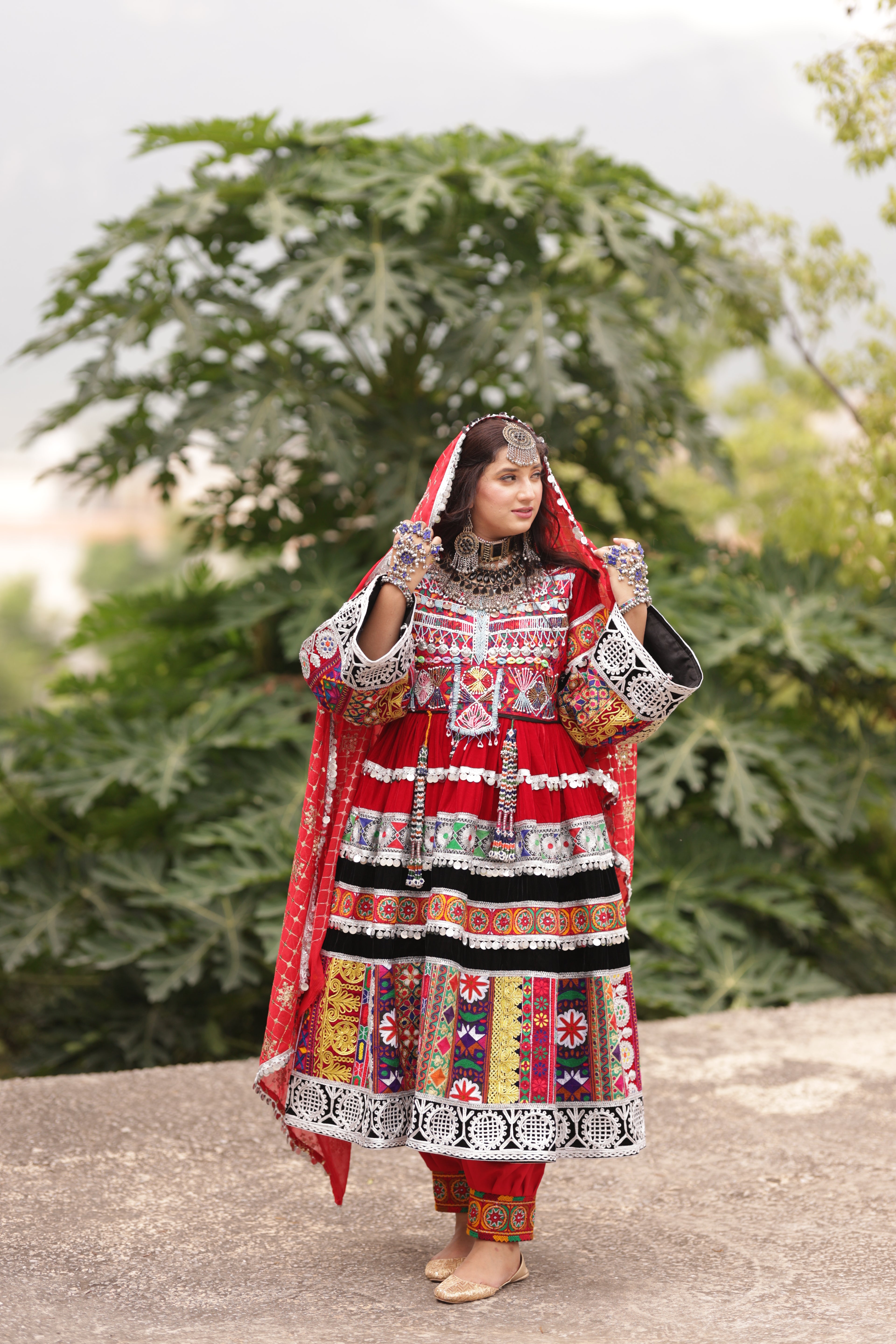 afghani women dress Stylish Modern Afghan Dresses for layered elegance Laila Velvet Afghan Traditional Dress