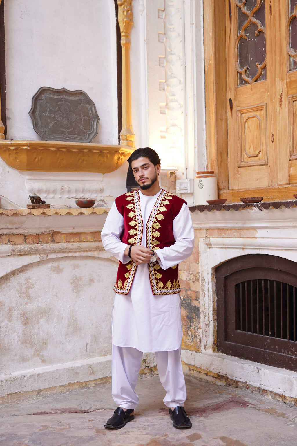 Men Red Waistcoat