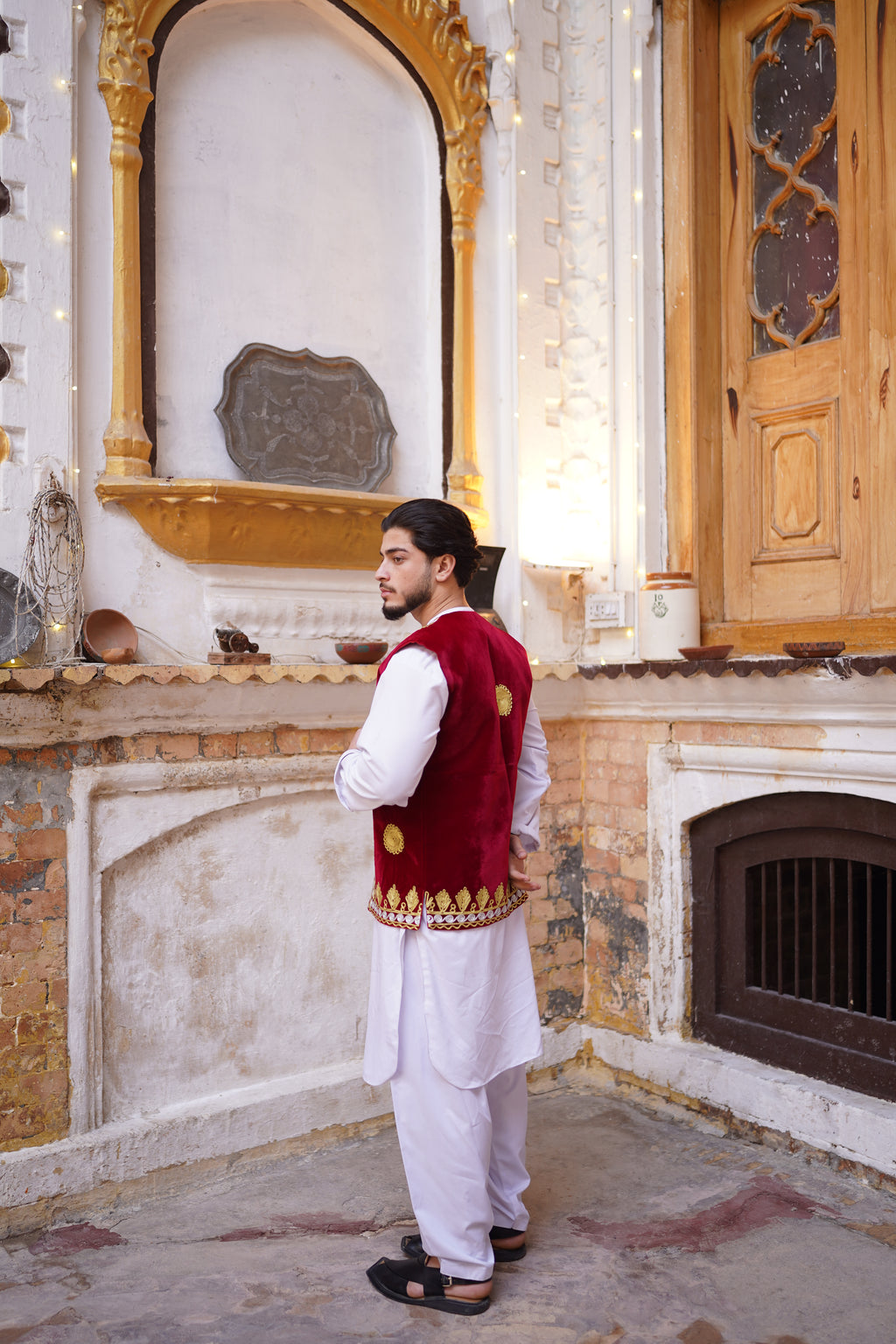 Men Red Waistcoat