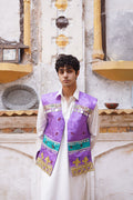 Men Purple Waistcoat