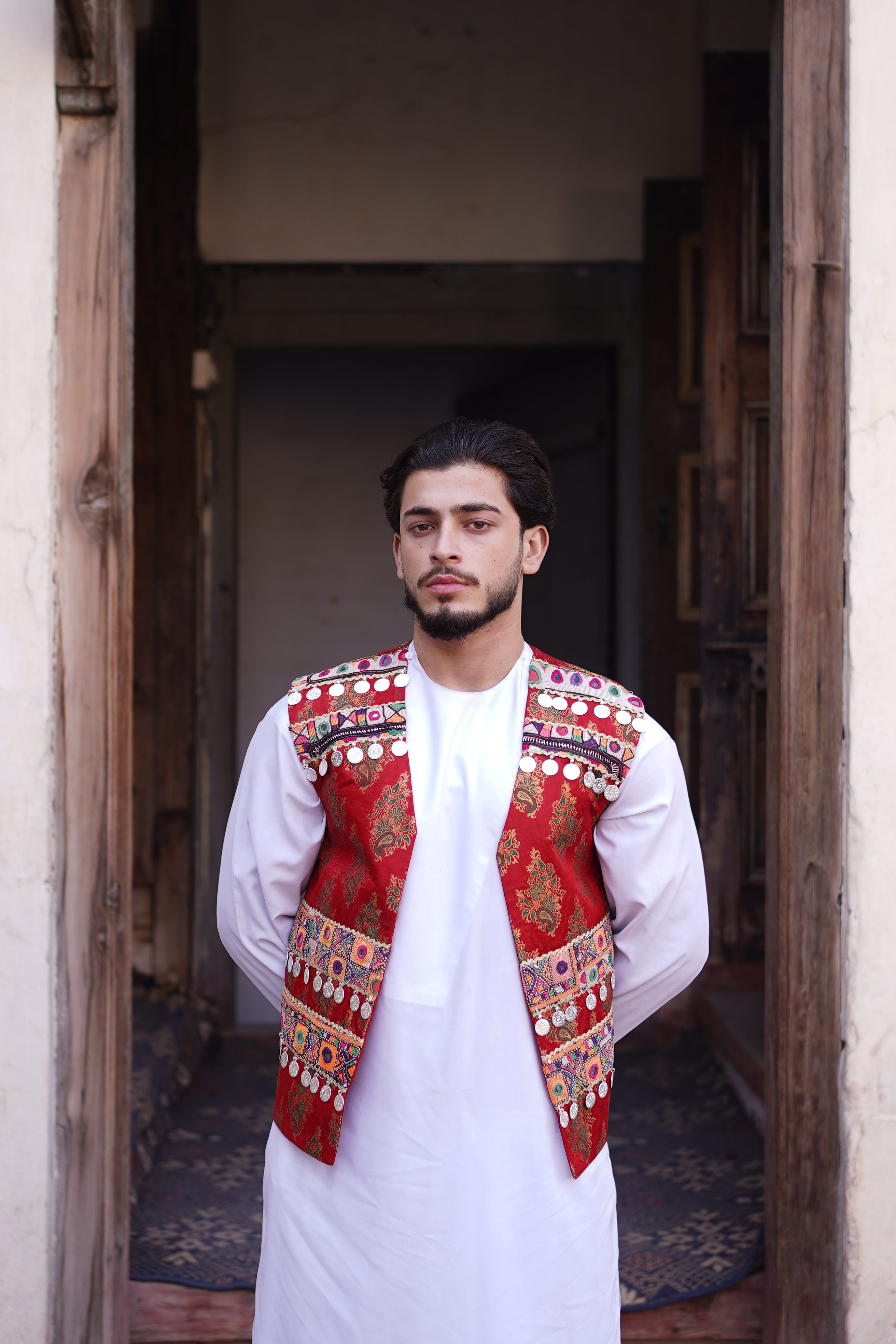 Men Silver Waistcoat